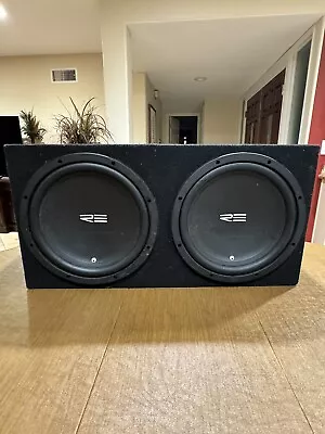 Twin RE Audio 12 “ Subwoofers Boom Boxed 28 X 14 X 14 • $175
