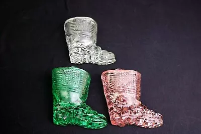 Depression Glass Cowboy Boot Hanging Wall Pocket 4   Daisy Cut Buyer's Pick  • $8.99