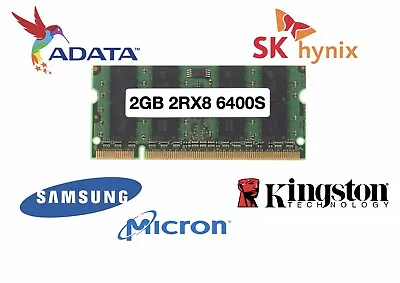 £5.89 • Buy 2GB PC2-6400S 2RX8 DDR2-800MHz 200PIN SODIMM Laptop Memory RAM Sk Hynix Samsung