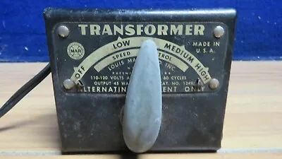 Marx 4 Post Transformer 110-120 Volts As Found  625010 • $10