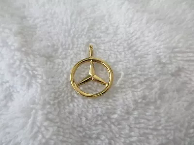 Quality+vintage New~ Yellow Gold Plated  [ Mercedes Benz ] Pendent~~nice!! • $5.99