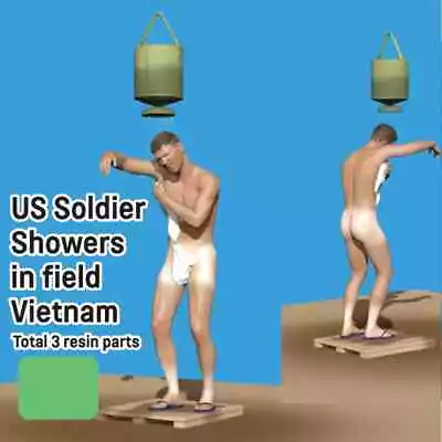 1/35 Vietnam - US Soldier Taking Shower - T100 • $5.15