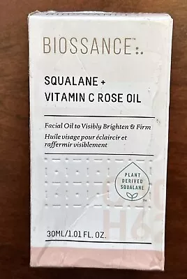 Biossance Squalane + Vitamin C Rose Oil - 1.01 Oz Brightens And Firms New In Box • $29.99