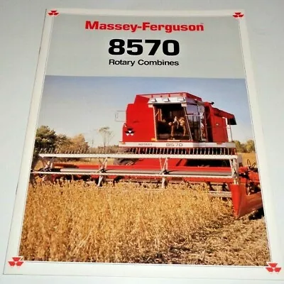 *Massey Ferguson MF 8570 Rotary Combine Sales Brochure Literature Advertising Ad • $14.99