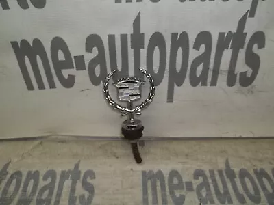 1979-1985 Cadillac Eldorado Hood Ornament Emblem Crest Wreath Chrome Oem Vintage • $42.18