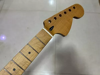 Roasted Maple Guitar Neck 22 Fret 24inch Jaguar/Mustang Neck Replace • $65.99