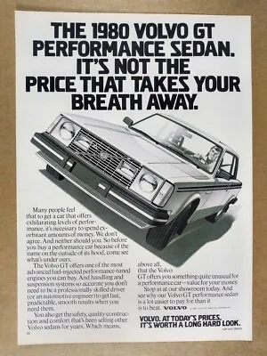 1980 Volvo 242 GT Vintage Print Ad • $9.99