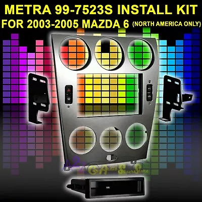 Metra 99-7523s Single/double Din Stereo Install Dash Kit For 2003-2005 Mazda 6 • $224.44