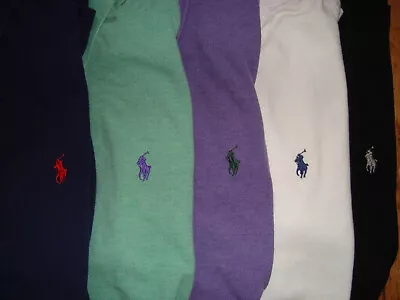 Lot Of 5 Polo Ralph Lauren Men's Pique Polo Custom Fit Shirt Size Xxl 2xl Great! • $89.99