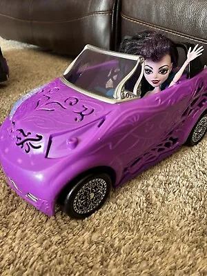 Monster High Purple Car With  Create A Monster Vampire Girl Doll C.A.M. Doll • $22.99