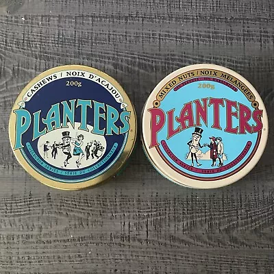 Vintage Planters Collector Series Round Tins X 2 • $25