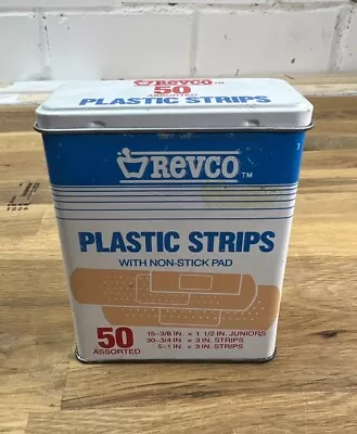 Vintage Revco Drug Stores Metal Bandage Tin Container (empty) • $7.99