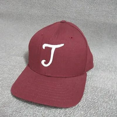 VTG New Era Hat Cap Snapback Maroon Pro Model Baseball College J Or T RARE Mens • $24.46