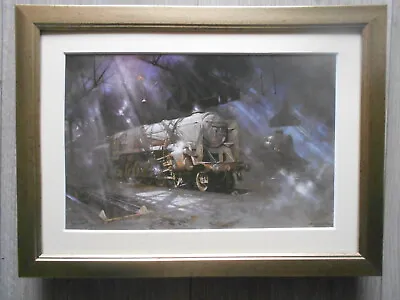 David Shepherd Steam Train Print 'On Shed - As We Remember Them' FRAMED • £23