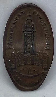 1901 Pan American Expo Elongated Cent - Electric Tower Token • $34