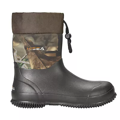 HISEA Unisex Waterproof Rain Boots Arch Support Garden Boots Adjustable Wellies • $52.99