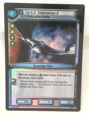 Star Trek CCG 2E Tournament FOIL 1R392 U.S.S. Enterprise-E : Federation Envoy • $4.99