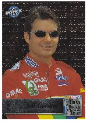 Jeff Gordon 1997 Maxx 1993 Winston Cup Rookie Of The Year Embossed Insert Card • $11.19