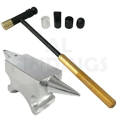 Mirror Finish Horn Anvil Steel Doming Dapping 6 Parts Hammer Tool • £13.99