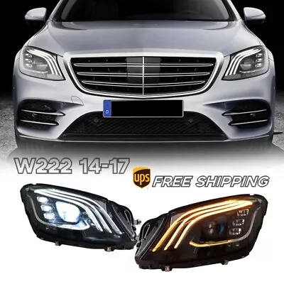 For 2014-2017 Mercedes-Benz S-Class W222 LED Headlights DRL Head Lamps Facelift • $1250