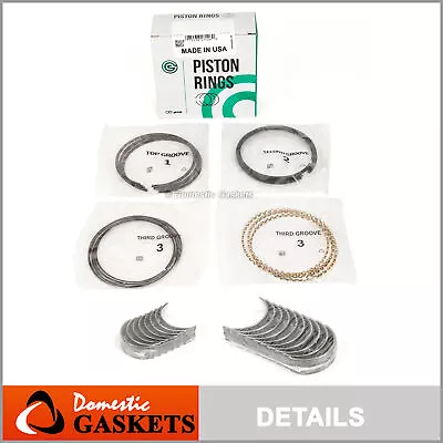 Piston Rings Main Rod Bearings Fit 95-99 Nissan Sentra 200SX 1.6L DOHC GA16DE • $89.99