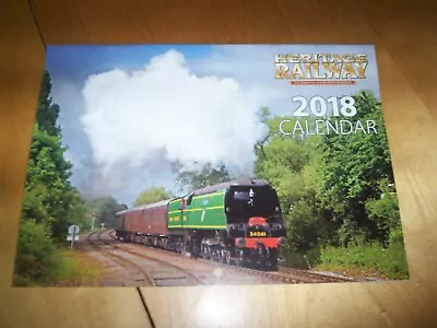 Heritage Railway Calendar 2018 NEW • £0.99