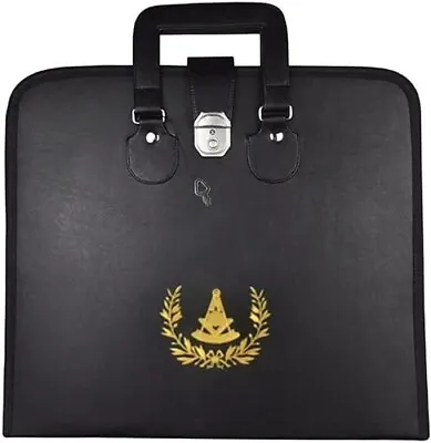 Master Mason Blue Lodge Apron Case - Leather Square & Compass G Mm/wm • $54