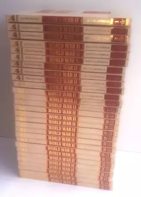1978 Illustrated World War II Encyclopedia - Complete 28 Volumes Stuttman Set • £124.95