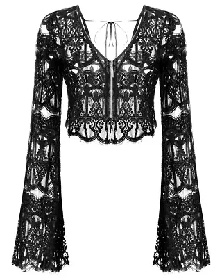 Punk Rave Daily Life Gothic Lace Bolero Shrug • $32.47