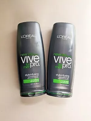 (2) L'Oreal Vive Pro For Men Conditioner Fine & Normal Hair 13oz NEW • $29.99