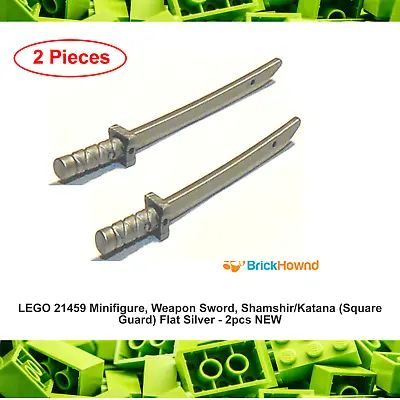 LEGO 21459 Minifigure Weapon Sword Katana - Flat Silver - 2pcs NEW • $4.50