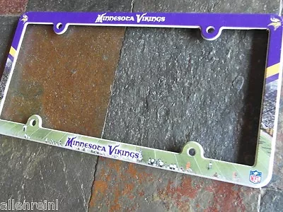 1 Minnesota Vikings EZ View PVC Auto Truck License Plate Frame • $13.99