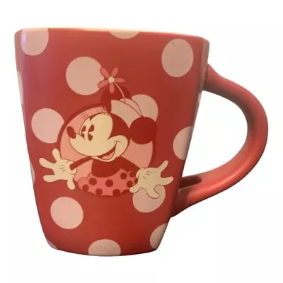 Disney Parks Minnie Mouse Red Polka Dot Ceramic Coffee Mug 12 Oz • $12.99