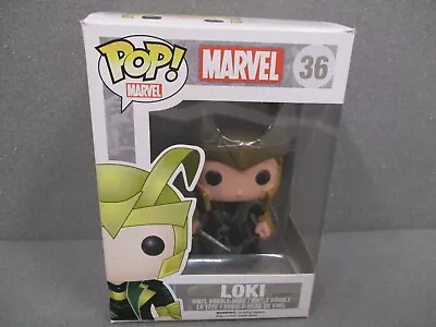 New Marvel Loki With Helmet Pop Vinyl Figure #36 Never Been Out Of Box Vaulted • £17.79