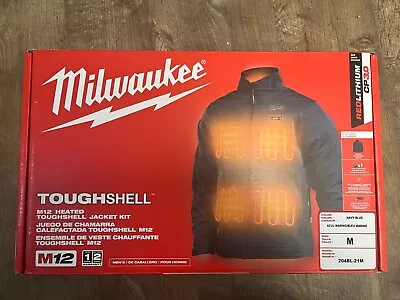 Milwaukee 204BL-21M M12 Heated TOUGHSHELL Jacket Kit - Blue Medium - NEW • $124.95