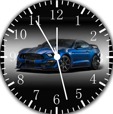 Mustang Frameless Borderless Wall Clock Nice For Gifts Or Decor E350 • $22.95