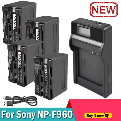 8700mAh For Sony NP-F960 Battery / Charger NP-F950 NP-930 NP-F970 F930 VSN013C • $44.99