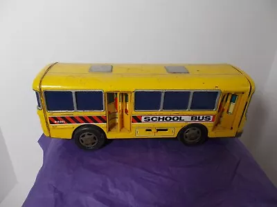 VINTAGE 1960 Or 70'S  ALPS TIN YELLOW SCHOOL BUS Made In Japan • $23