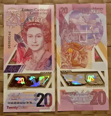 WORLD BANKNOTES(item1674) EAST CARIBBEAN STATES 20 DOLLARS 2019 P/N UNCIRCULATED • £13.45