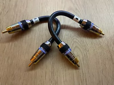 Monster Cable Audio Cable RCA Jumper Preamp-Out Main Receiver Integrated Amp • $23