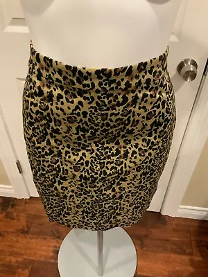 J. Crew Leopard Print  No. 2 Pencil Skirt  Size 2P • $19.50