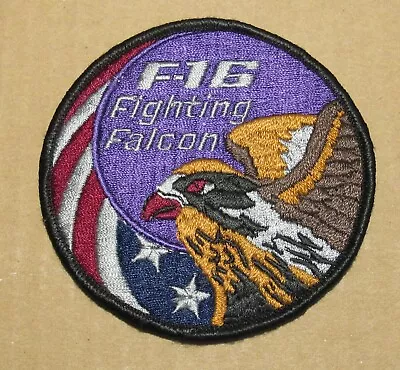 USAF Patch F-16 Fighting Falcon Swirl Purple • $3