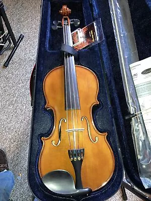 Recital Student Violin Set With Hard Case Violin Bow Rosin & Pitch Pipe • $25.99