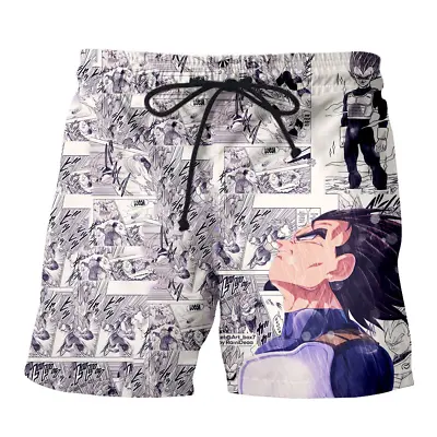 Mens Anime DBZ Vegeta Running Shorts Loose Sports Jogger Pants Adult Size S-6XL • $19.99