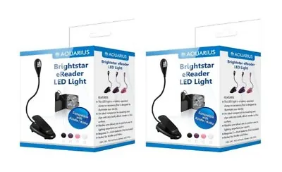 £7.95 • Buy TWO X New Flexible Clip On LED Light For Kindle/Touch 3G/Kobo Touch EReaders NEW