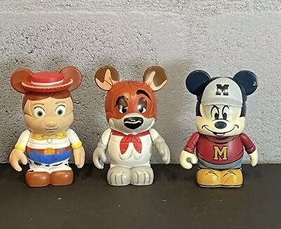 Disney Vinylmation Lot Of 3 Figures: Mickey Dodger Jessie Collectable Figures • $7.19