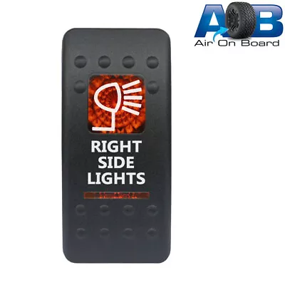 Rocker Switch 518O 12V /24V RIGHT SIDE LIGHTS Carling ARB Type LED Amber On-off • $15.50