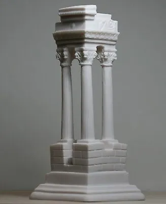 £38.53 • Buy Ancient Greek Temple Ruins Corinthian Order Columns Cast Marble Statue Sculpture