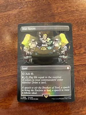 War Room MTG: *FOIL BORDERLESS* Fallout Launch Party Promo NM • $9