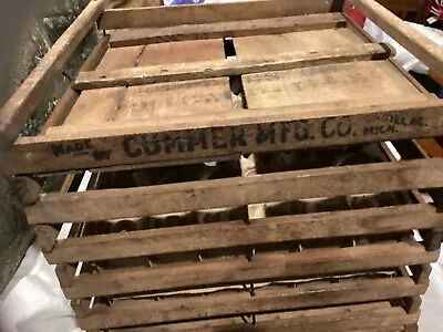 Antique Large Egg Crate Cummer Mfg. Co. Cadillac MI With Inserts • $37.37